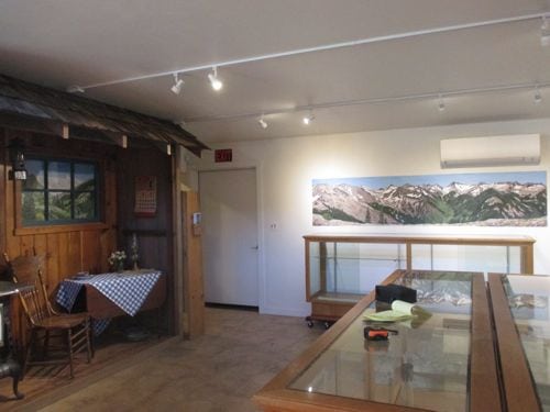 2 more murals in the Mineral King Room of the Three Rivers Museum
