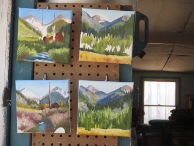 4 mineral king paintings