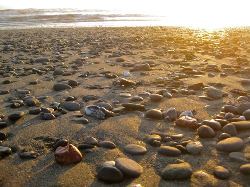 pebbles on an Oregon beach