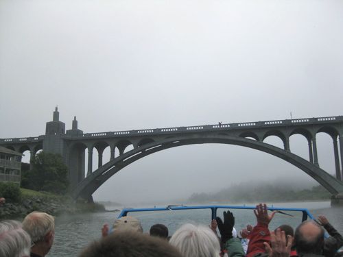 on a jet boat on the Rogue River