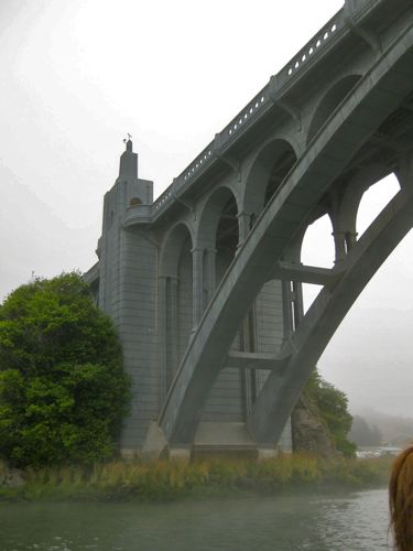 Patterson Bridge over the Rogue River, Gold Beach, Oregon
