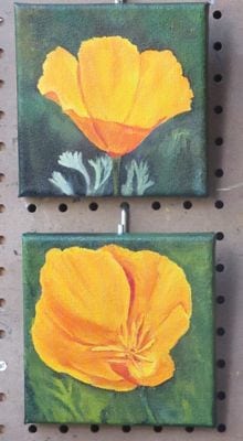 poppy oil painting