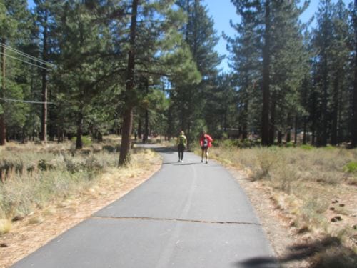 We left the road and moved onto a bike trail.