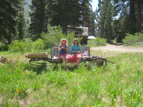 Friends knitting in Mineral King