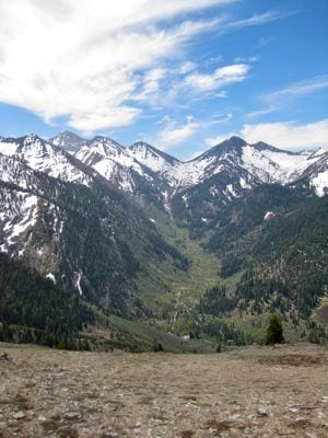 This is the view that the Mather party had 100 years ago. There is a photo, a book and a pencil drawing commemorating that event. 