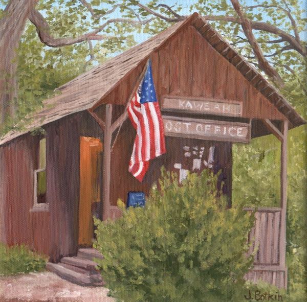 Kaweah Post Office VIII oil painting