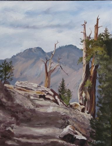 Monarch Trail oil painting