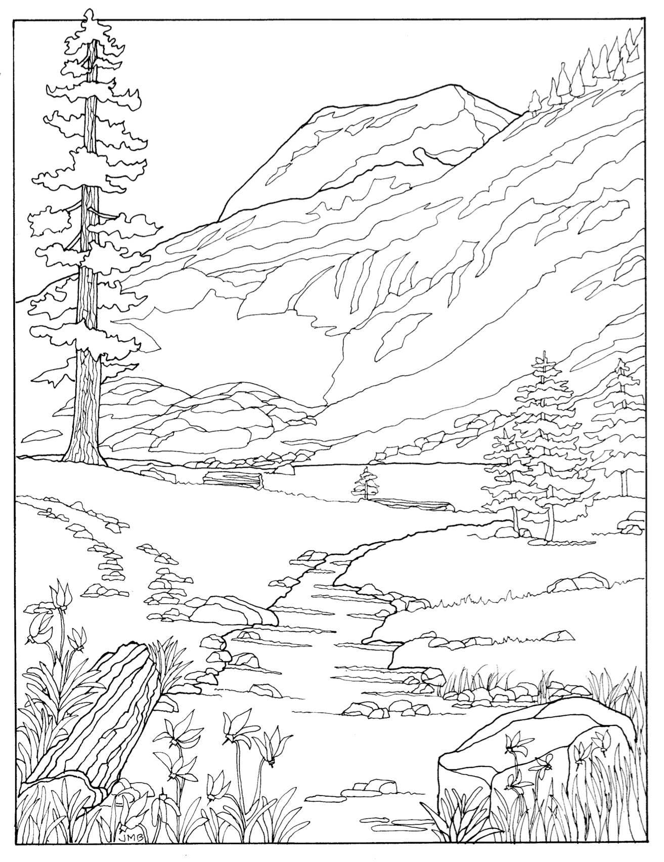 White Chief as it appears in the coloring book "Hear t of Mineral King"