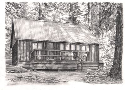 Wilsonia cabin drawing