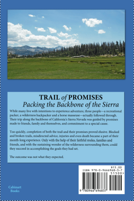 Trail of Promises back cover