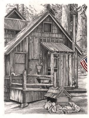 Wilsonia cabin drawing