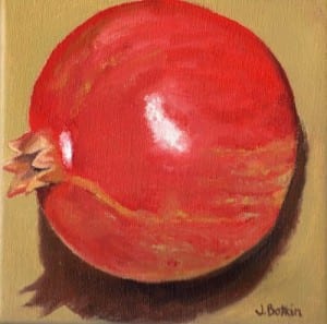 Pomegranate 43 oil painting by Jana Botkin