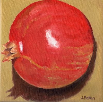 Pomegranate 43 oil painting by Jana Botkin