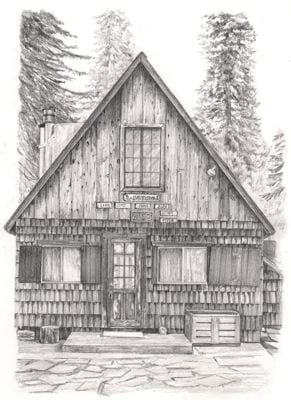 Wilsonia cabin drawing